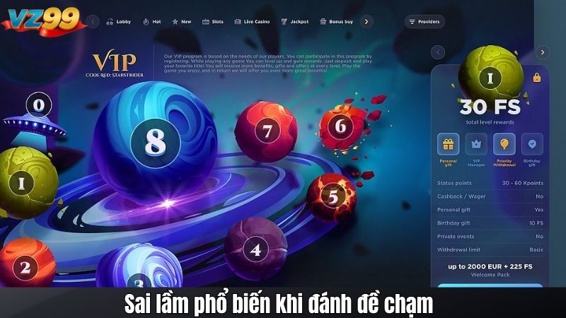 Sai lầm phổ biến khi đánh đề chạm